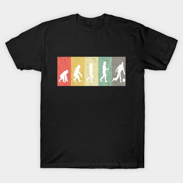 Funny Vintage Retro Bowling Evolution T-Shirt by pho702